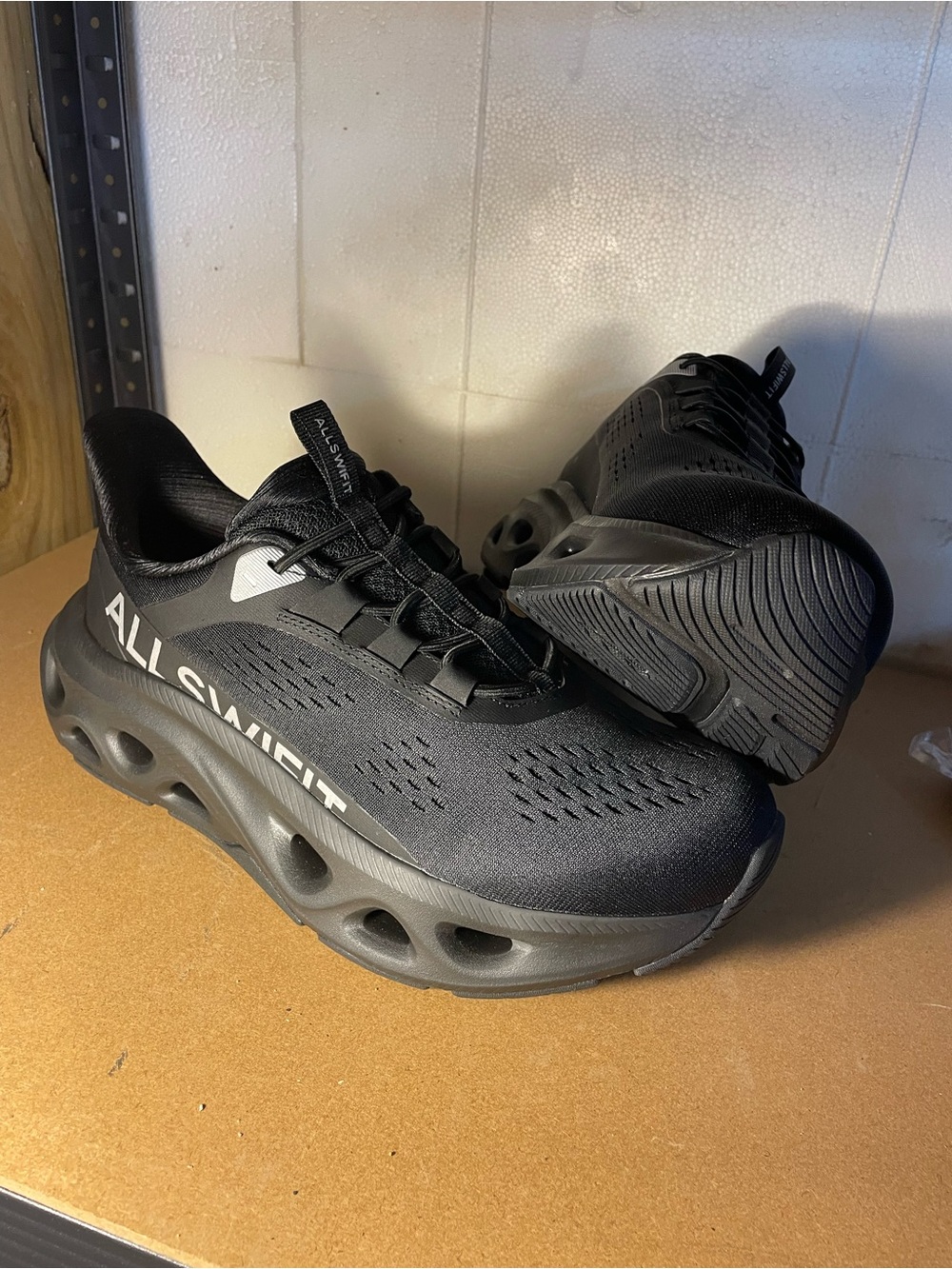 ALLSWIFIT Black Athletic Sneakers